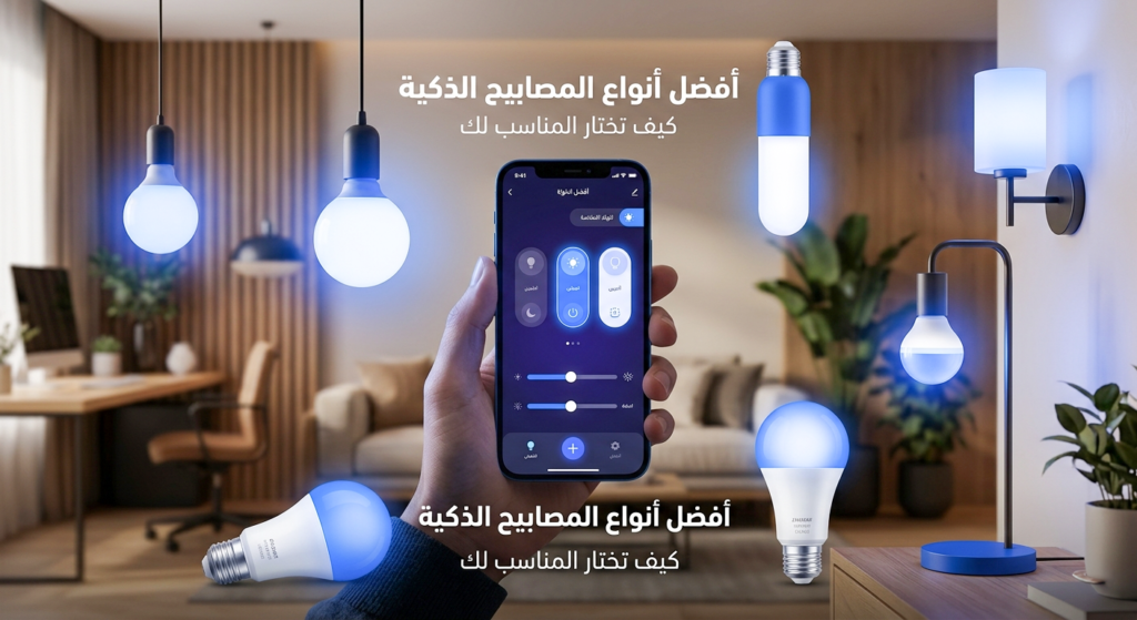 أفضل أنواع المصابيح الذكية للمنزل